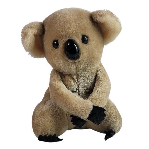 Dakin Nature Babies Koala Mama Bear Brown 9" Hook Loop Hugs 1978 Vintage READ - Picture 1 of 12